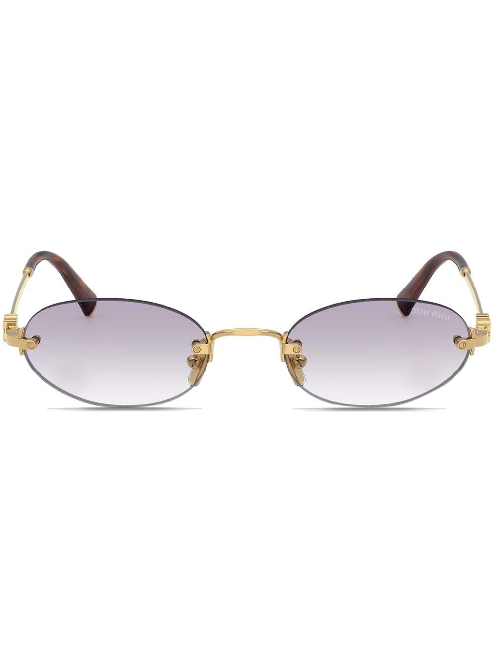Round-frame sunglasses<BR/><BR/> 0MU A54S 5AK04O51 MIU MIU 