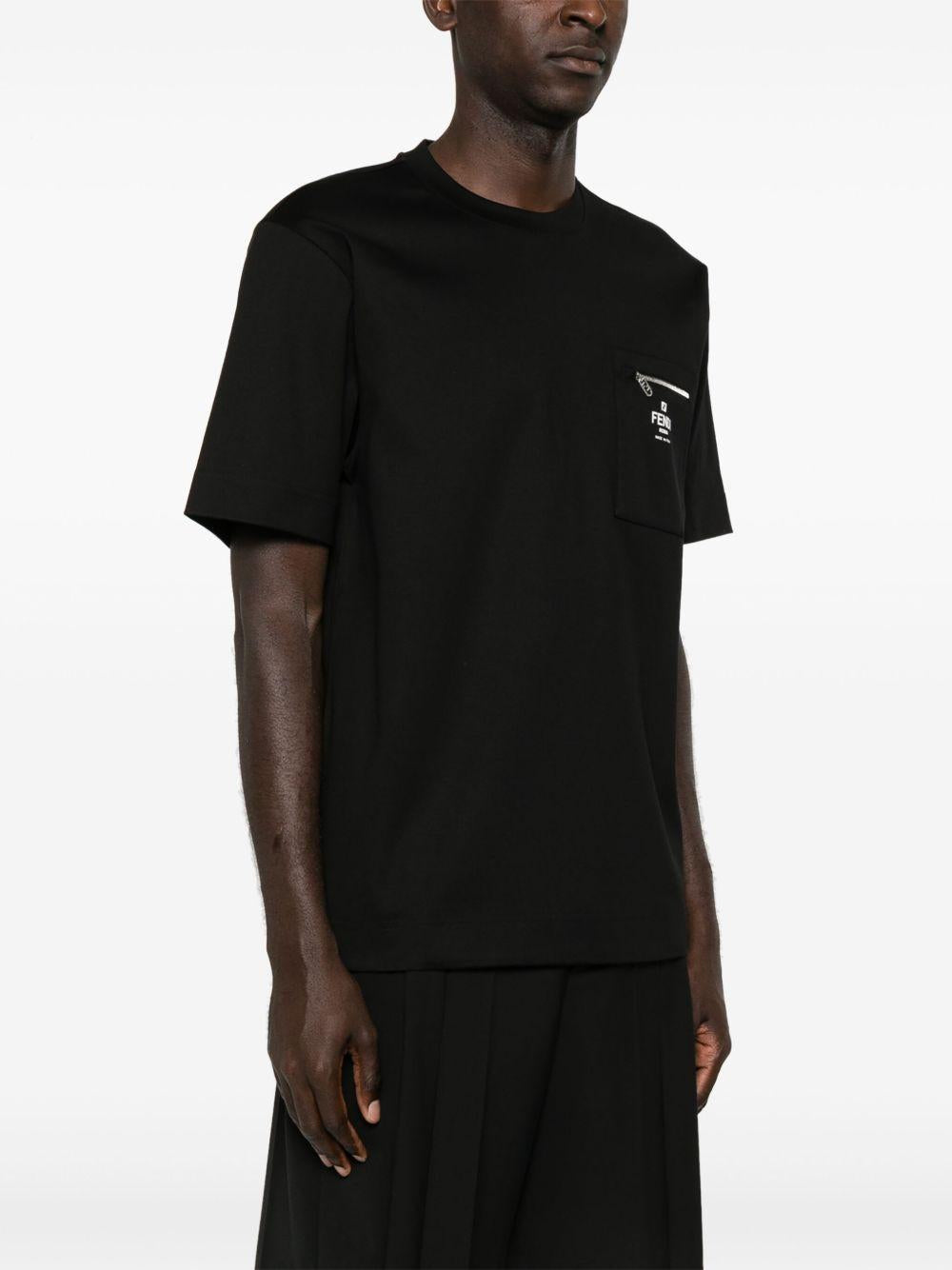 Logo-print cotton T-shirt FY0936 ARYRF0QA1 FENDI 
