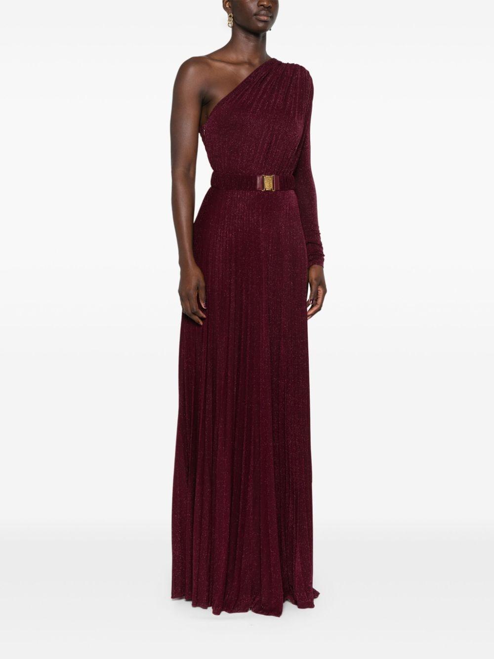 Belted plissé gown AB68646E2 CG3 ELISABETTA FRANCHI 