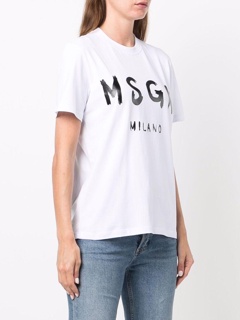 Graffiti logo-print T-shirt 2000MDM510 20000201 MSGM 
