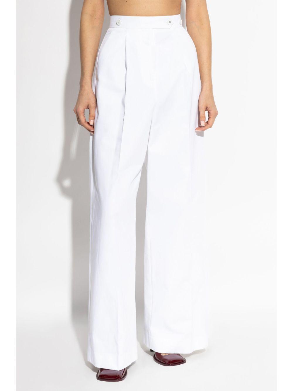 White pleated pants BW515714X0 100 GIVENCHY 