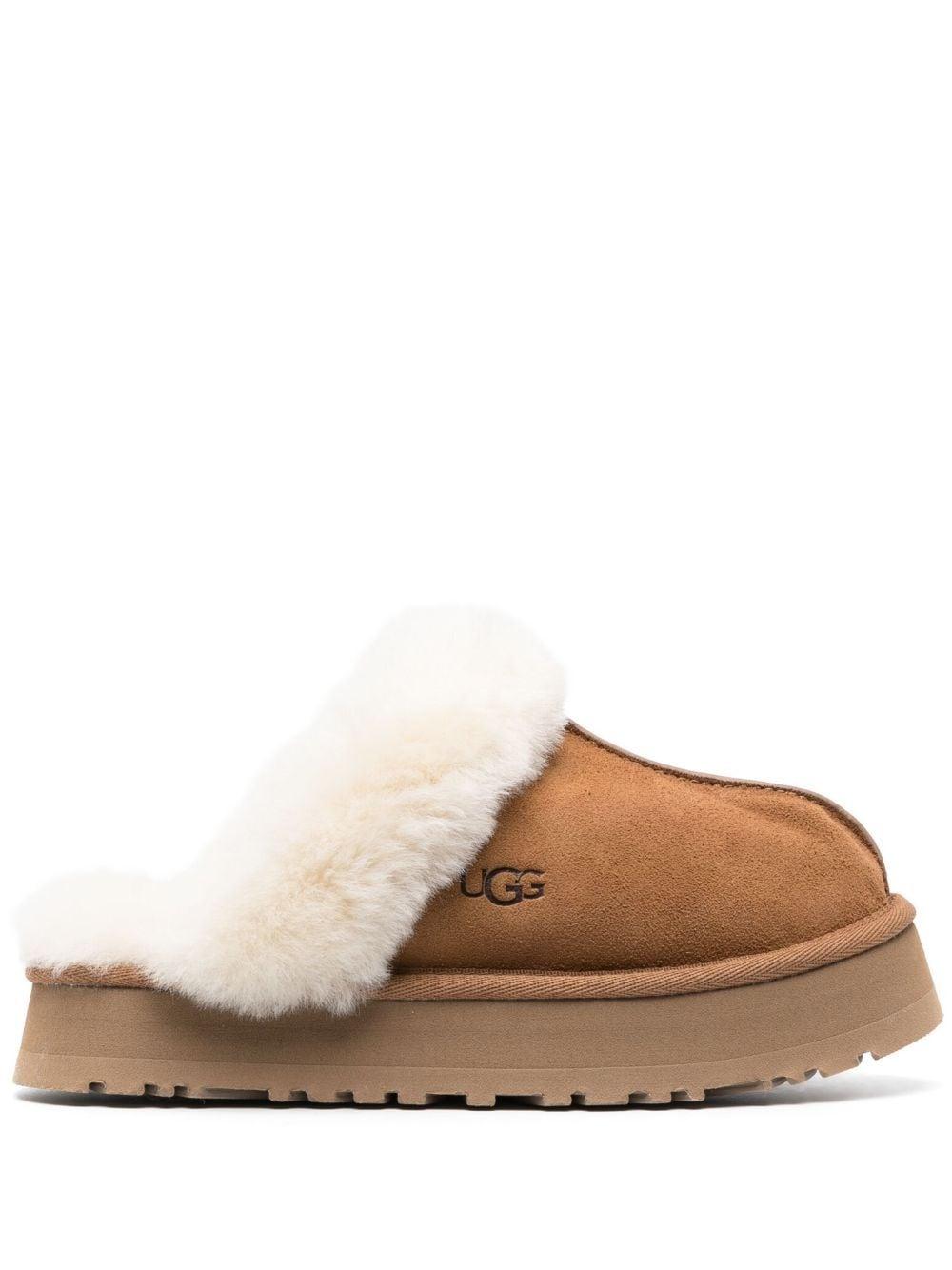 Beige suede Disquette suede slippers 1122550 CHE UGG 
