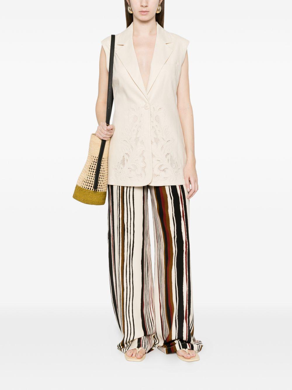 embroidered sleeveless waistcoat 261TP2314 S2140000059 TWINSET 