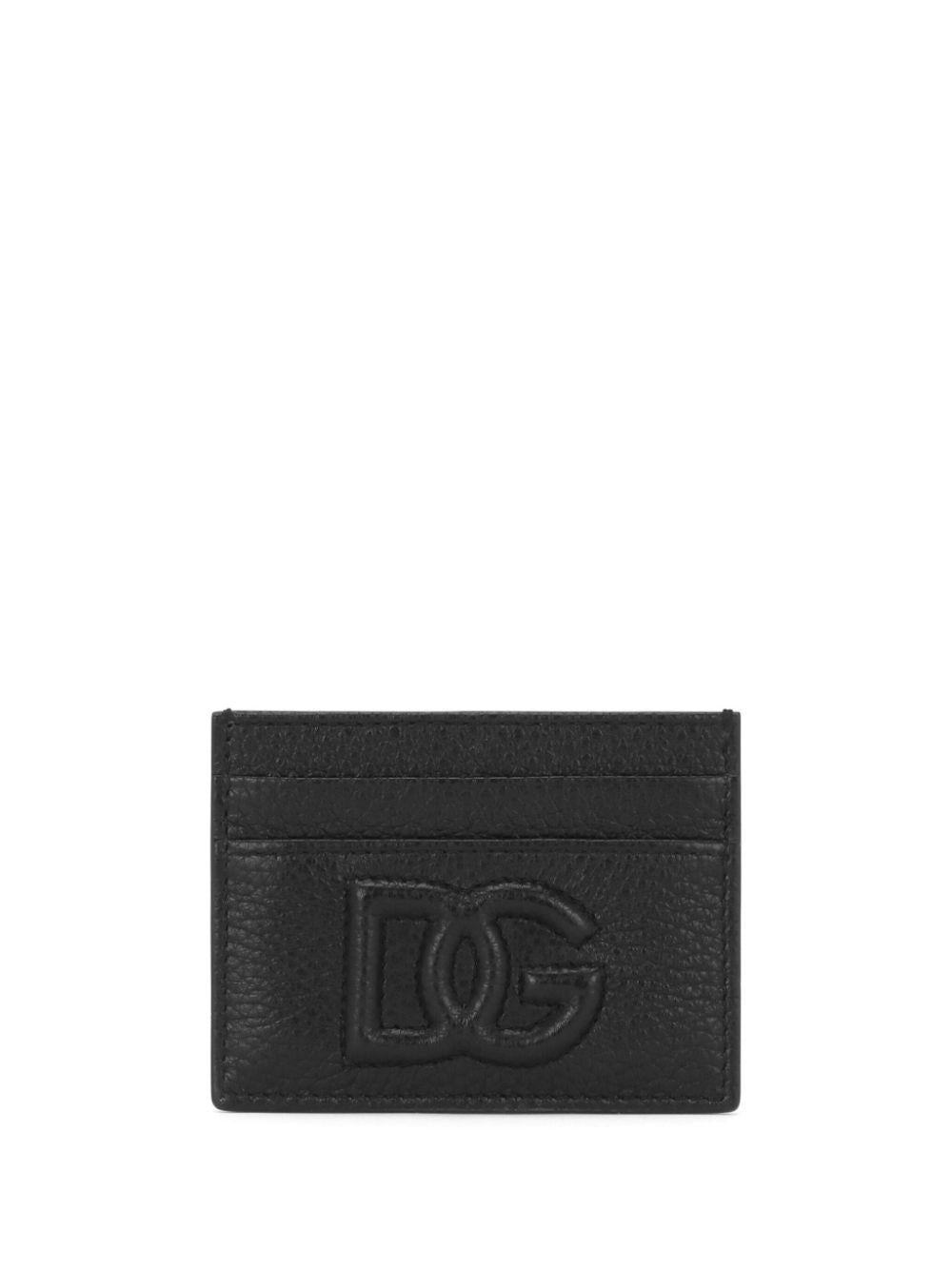Logo-plaque leather cardholder<BR/><BR/><BR/> BP0330 AT48980999 DOLCE & GABBANA 