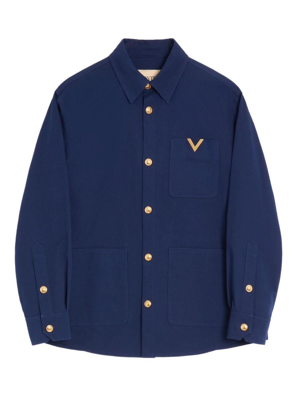 Cotton Gabardine Shirt Jacket 8V3CIO11ALS 788 VALENTINO GARAVANI 