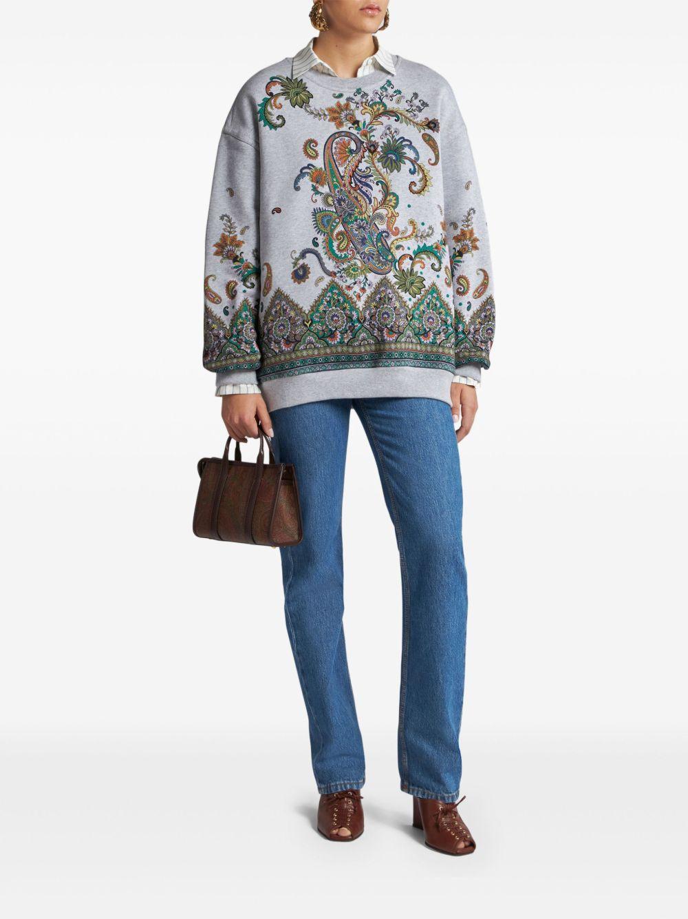 Paisley-print cotton sweatshirt WRMB0002 AK790S8290 ETRO 