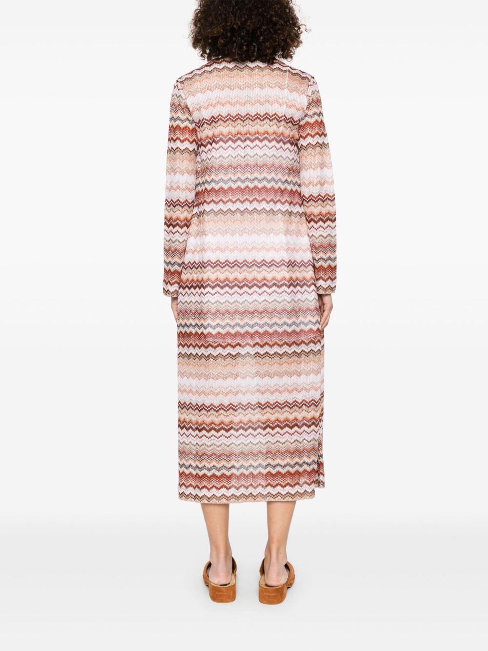 Zigzag lamé cardi-coat<BR/><BR/><BR/> DS25SM0K BR00ZVS10BB MISSONI 