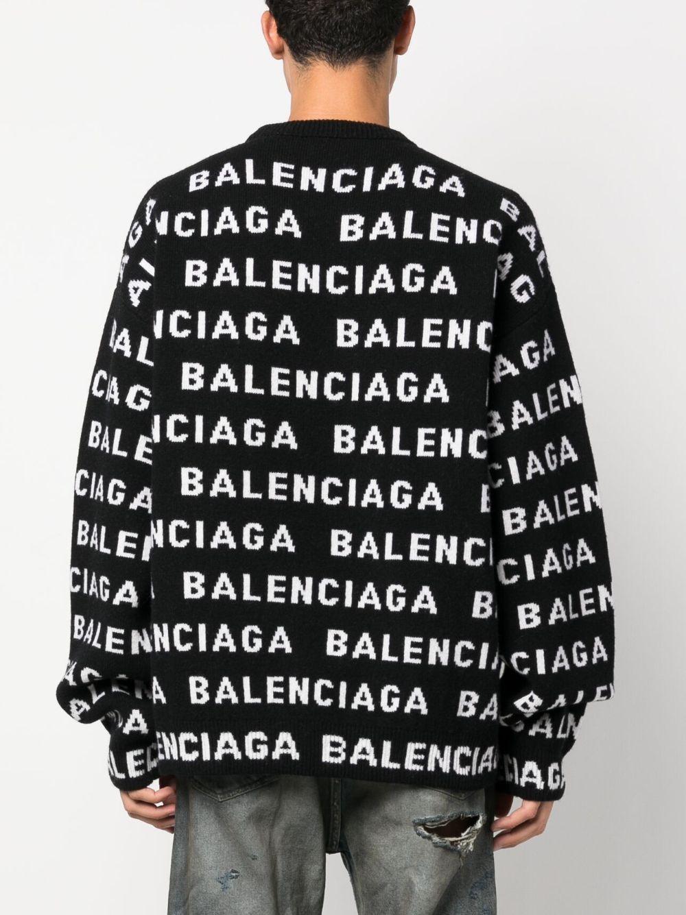 Logo all-over jumper<BR/><BR/><BR/> 761596 T16731070 BALENCIAGA 