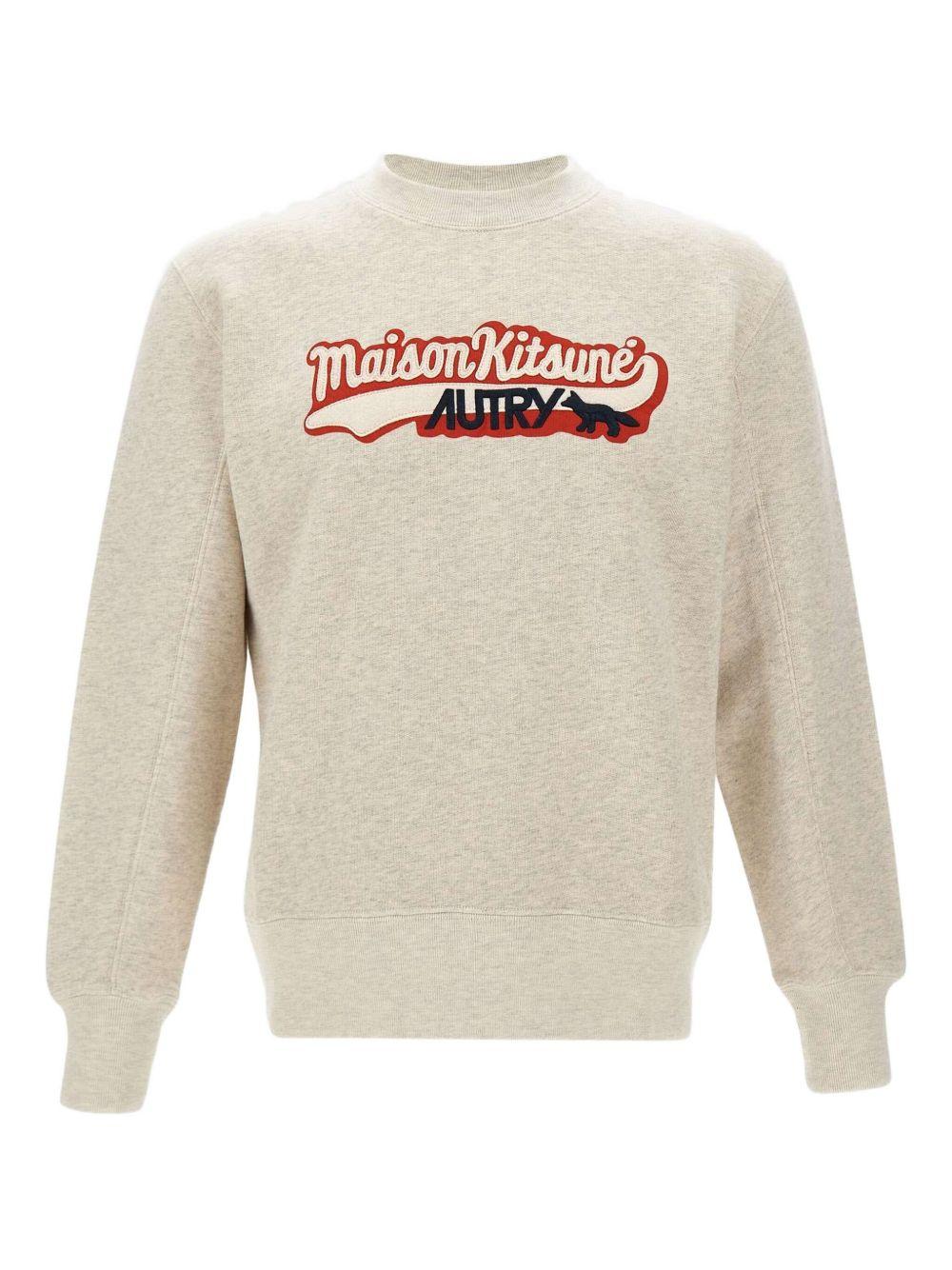 AUTRY X MAISON KITSUNE<BR/>Logo sweater SWPX MK1MKITSUNEMEL AUTRY x MAISON KITSUNÉ 