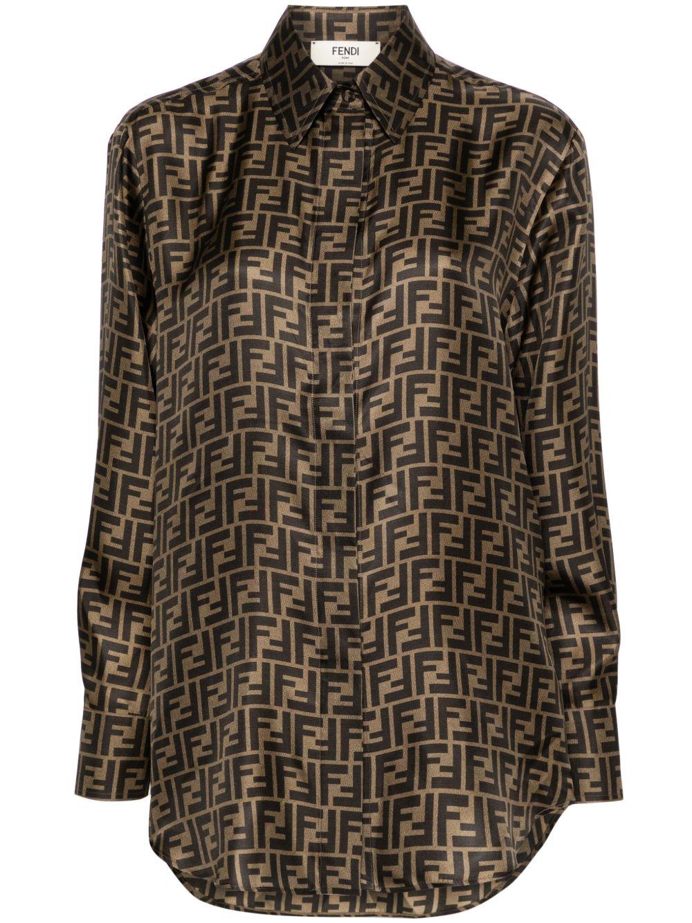 Oversized flowing shirt FS8107 A8G3F118W FENDI 