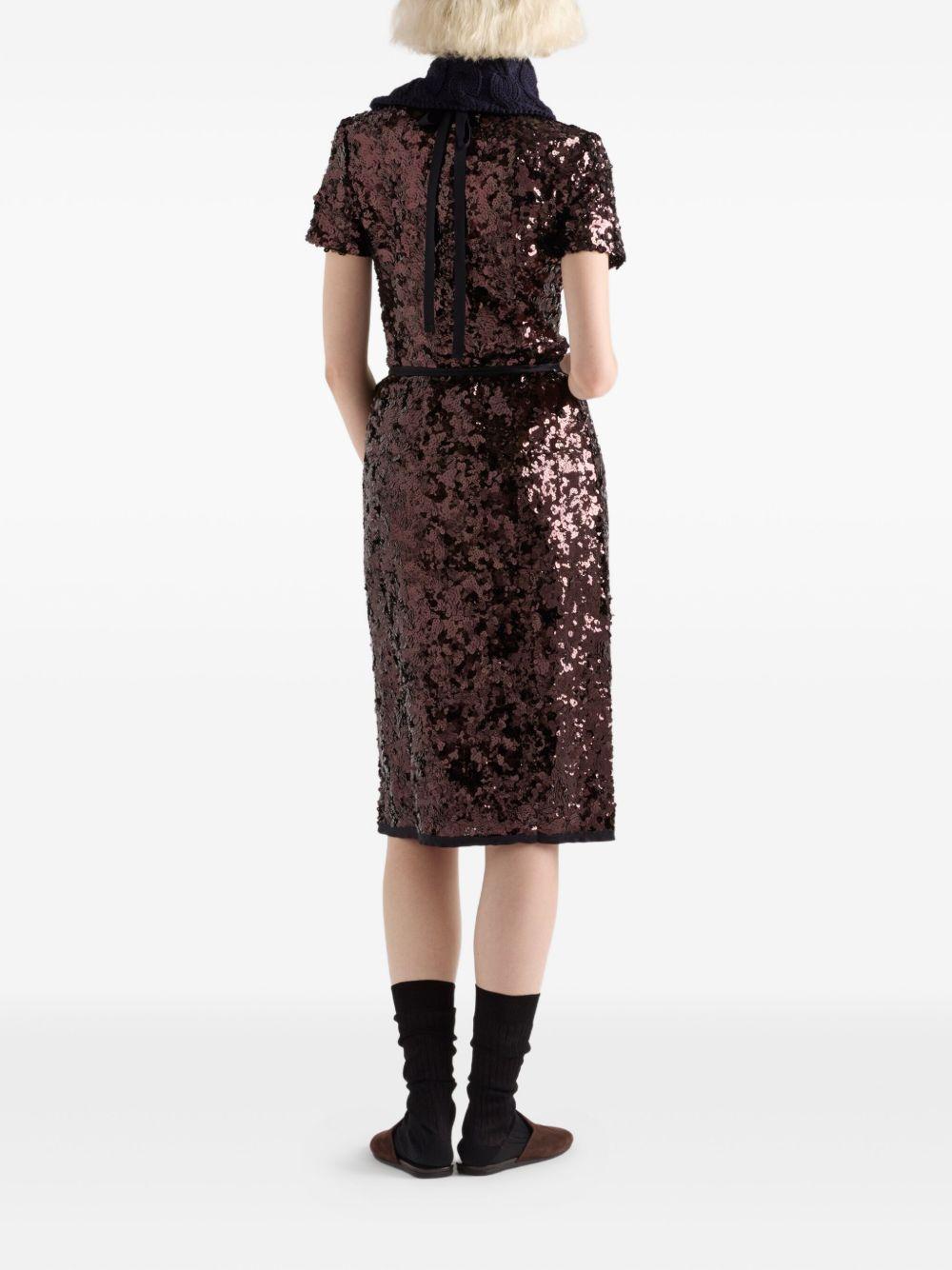 Embroidered sequin skirt P120ZRS-OOO 176AF0051 PRADA 