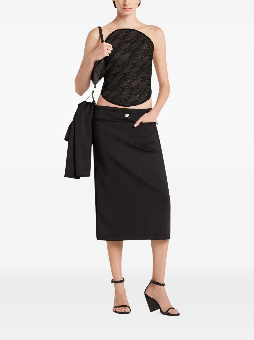 INTERLOCK TRACKSUIT SKIRT 325JJU296JS0250 9999 COURRÈGES 