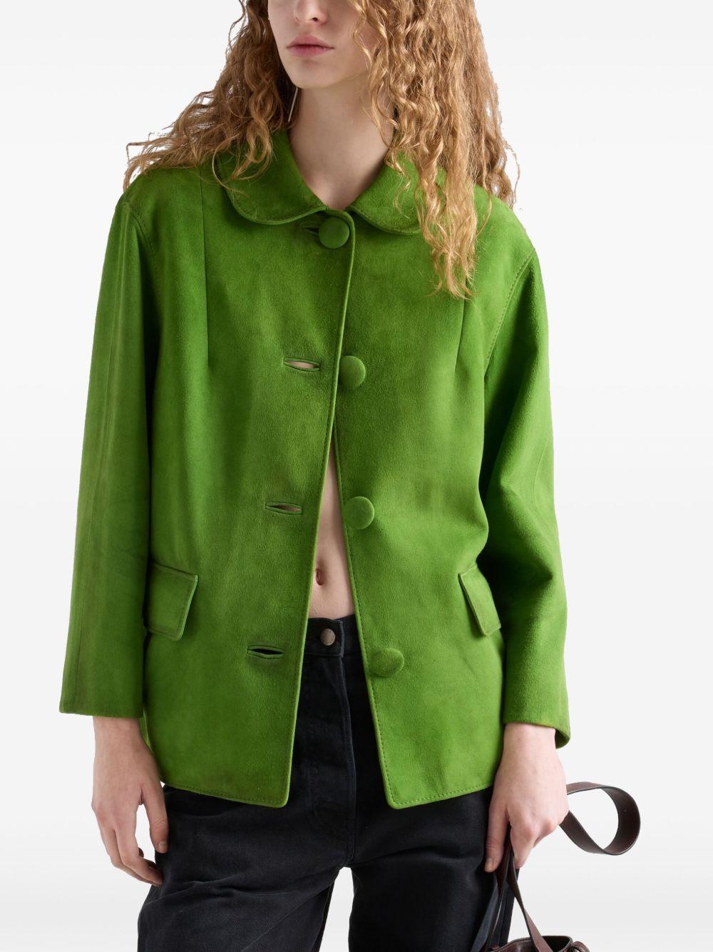 Suede jacket<BR/><BR/> 58A202 162OF0225 PRADA 