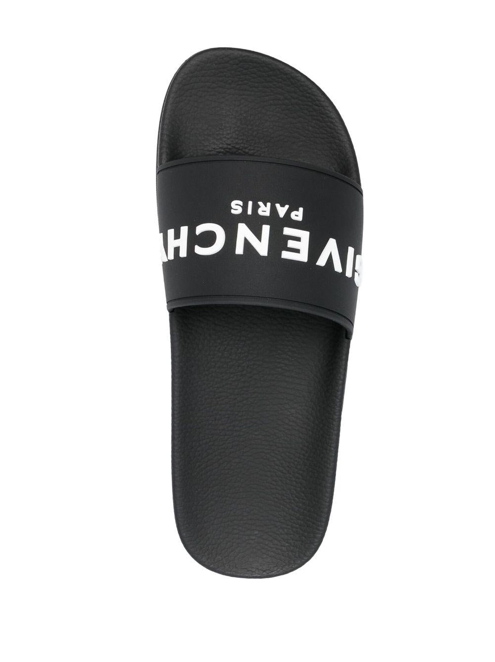 Logo-debossed slides<BR/><BR/><BR/> BH301TH1H4 001 GIVENCHY 
