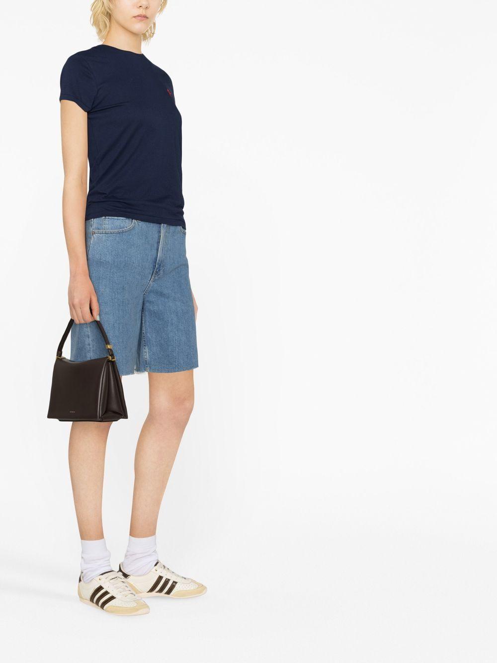Polo Pony cotton T-shirt<BR/><BR/><BR/> 211898698006 CRUISE NAVY POLO RALPH LAUREN 