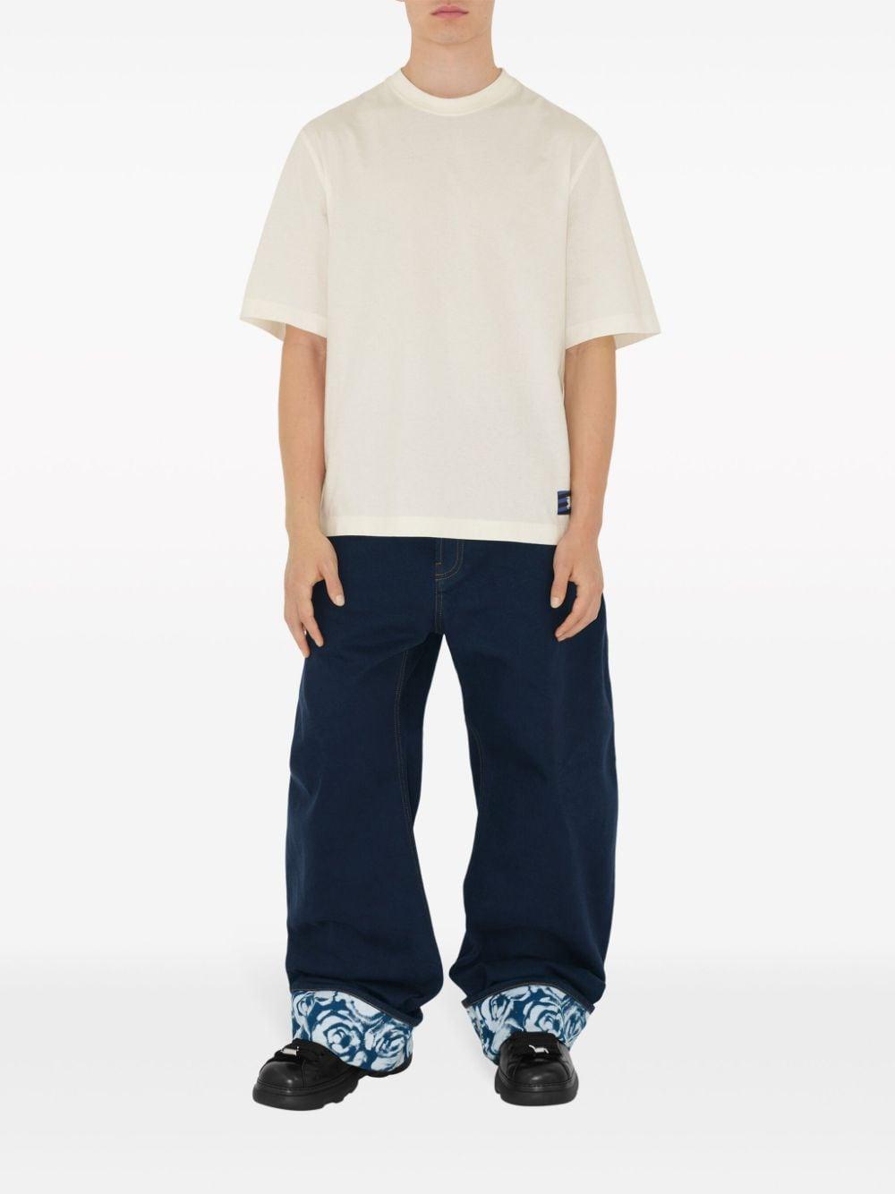 EKD logo-patch cotton T-shirt<BR/><BR/><BR/> 8083593 B7264 BURBERRY 