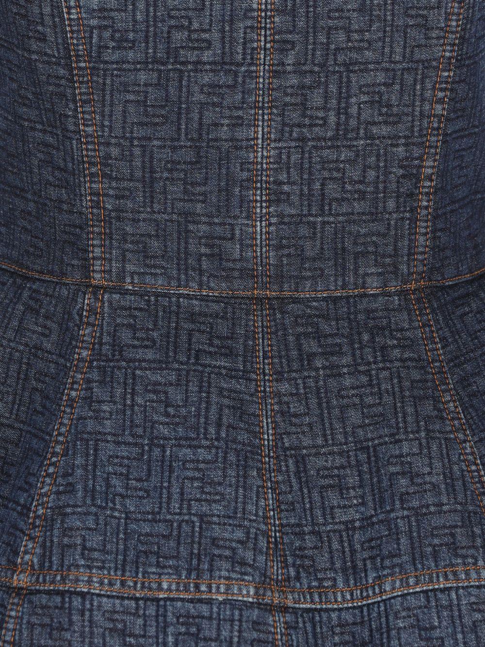 FF denim dress FLD568 AW82F1UKI FENDI 