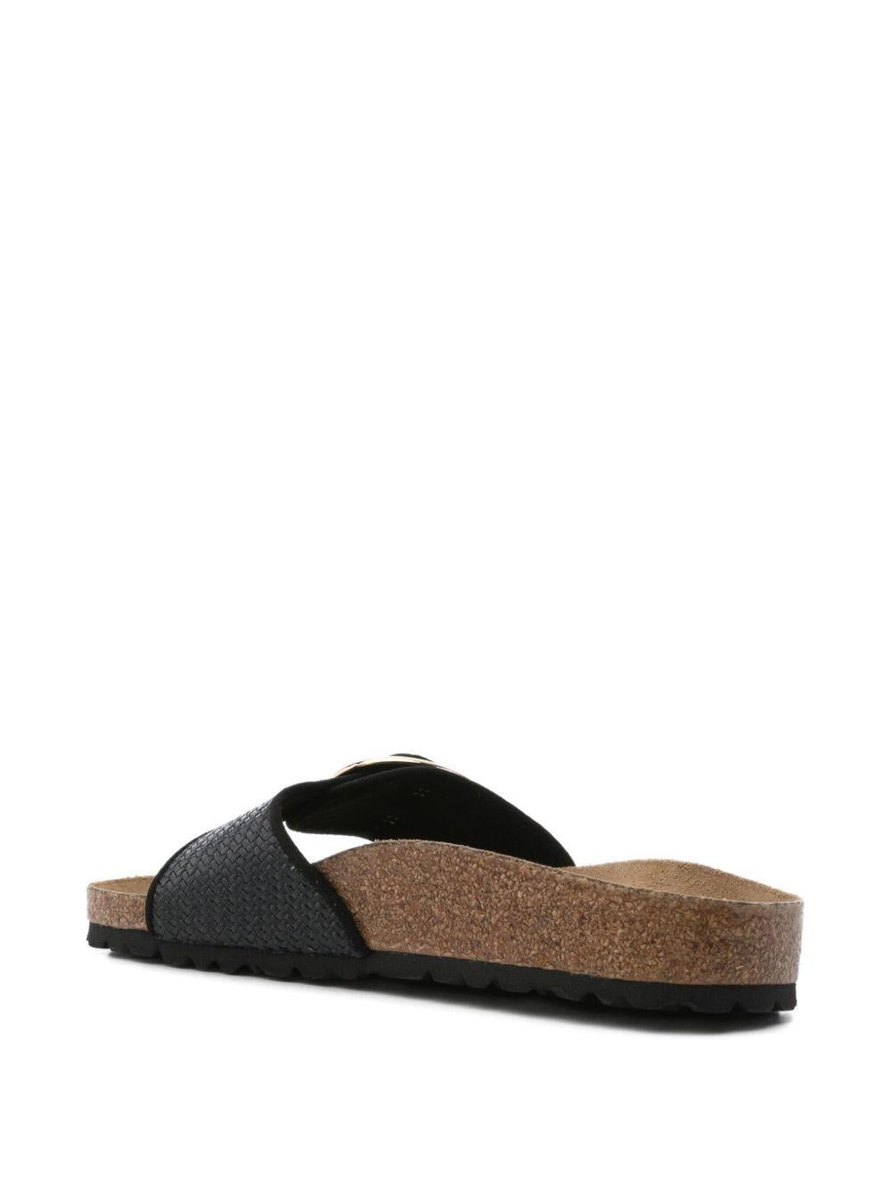 MADRID BIG BUCKLE slides 1029053 BLACK BIRKENSTOCK 