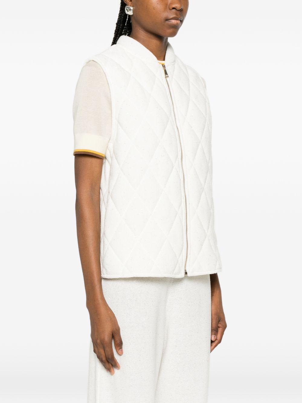 quilted zip vest CTD266F229D273 0142 FABIANA FILIPPI 