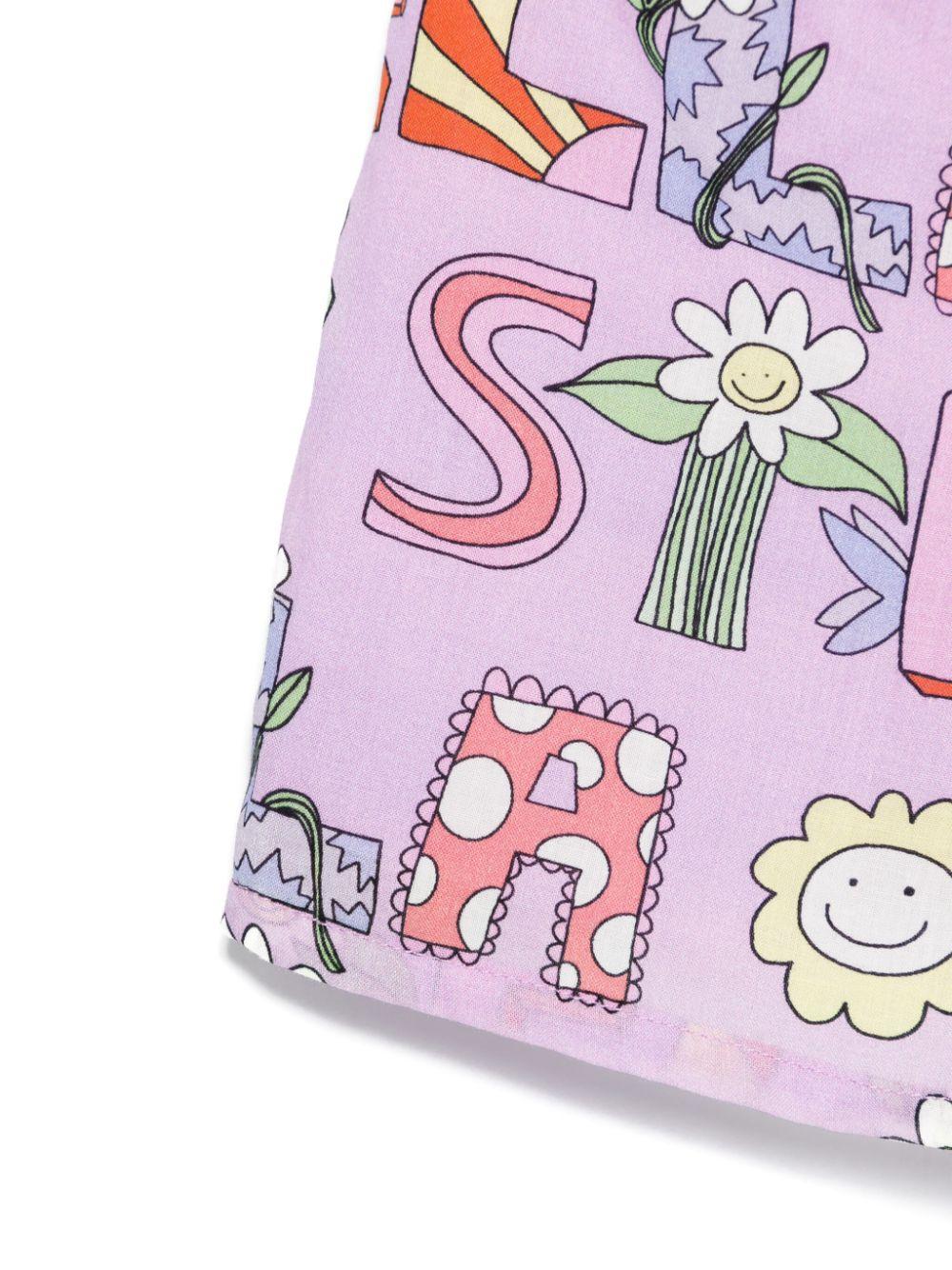 Graphic-print shorts<BR/><BR/><BR/> TW6A99 Z2566567MC STELLA McCARTNEY KIDS 