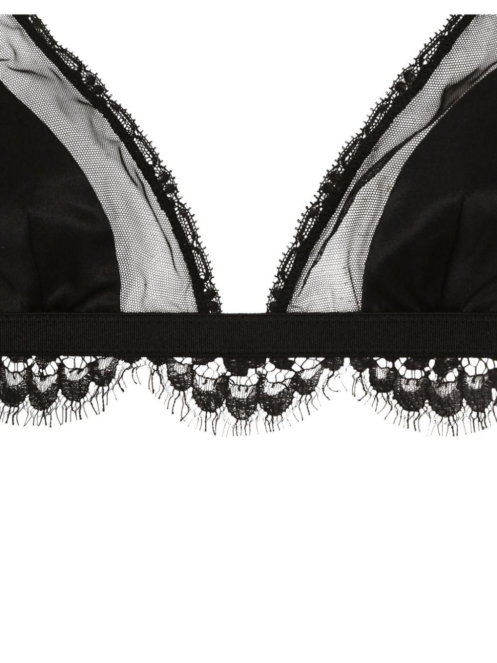 Lace-detailing semi-sheer bra O1E31T ONN35N0000 DOLCE & GABBANA 