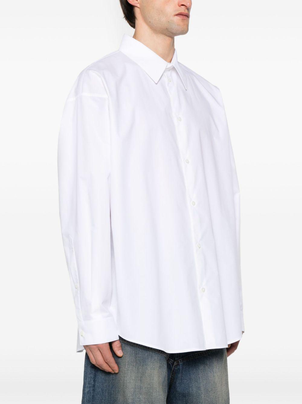 Logo-embroidered shirt<BR/><BR/><BR/> 814008 TNM609000 BALENCIAGA 