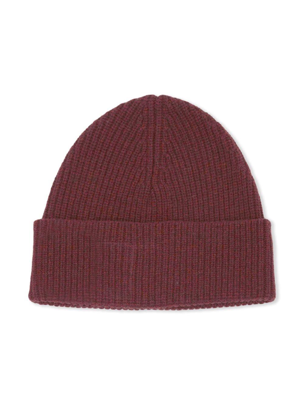 Logo-patch beanie<BR/><BR/><BR/> KW1244 YN0365445 JW ANDERSON 