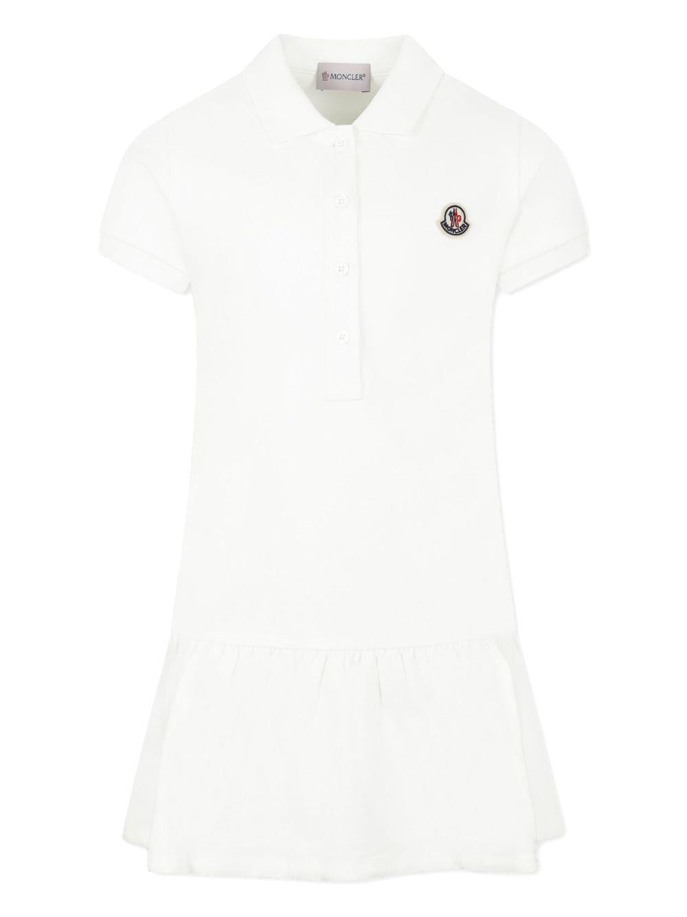 piquet polo dress<BR/><BR/><BR/> K19548I00014 89AL2034 MONCLER KIDS 