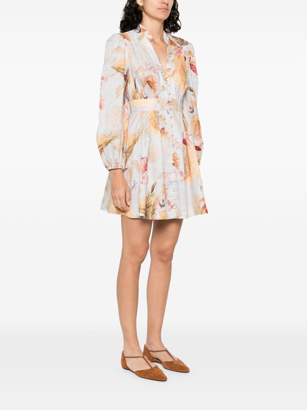 Ascension plunge mini dress 5147DSS253 LBPFL ZIMMERMANN 