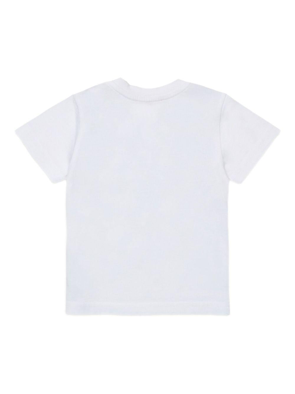 Cotton T-shirt with print and patches K00759KYAYST ELTIBK100 DIESEL KIDS 
