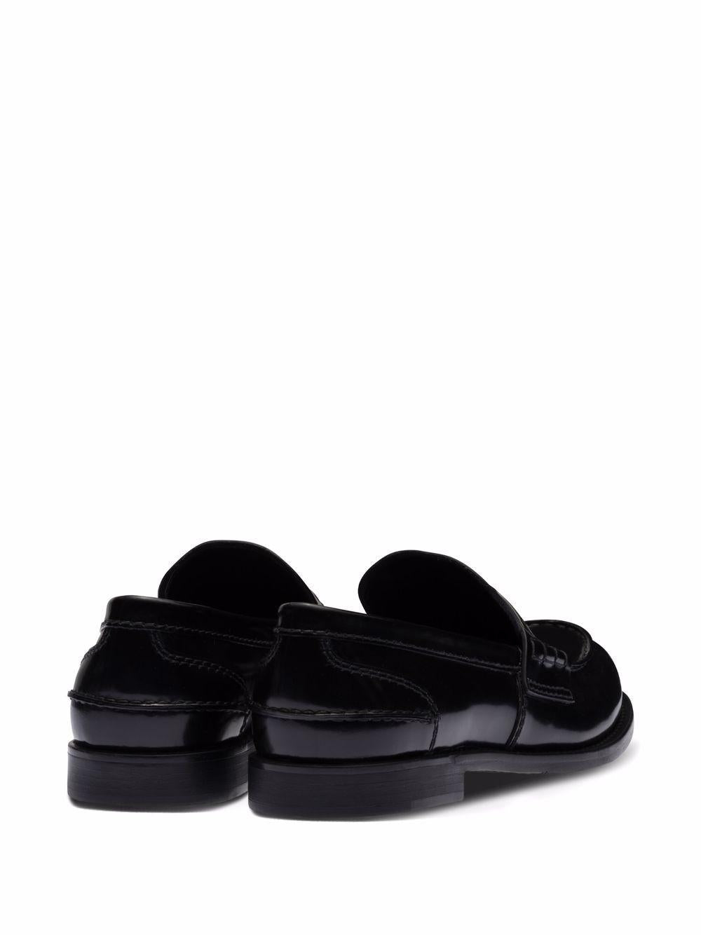 Brushed leather loafers 5D773DULX F-020F0002 MIU MIU 