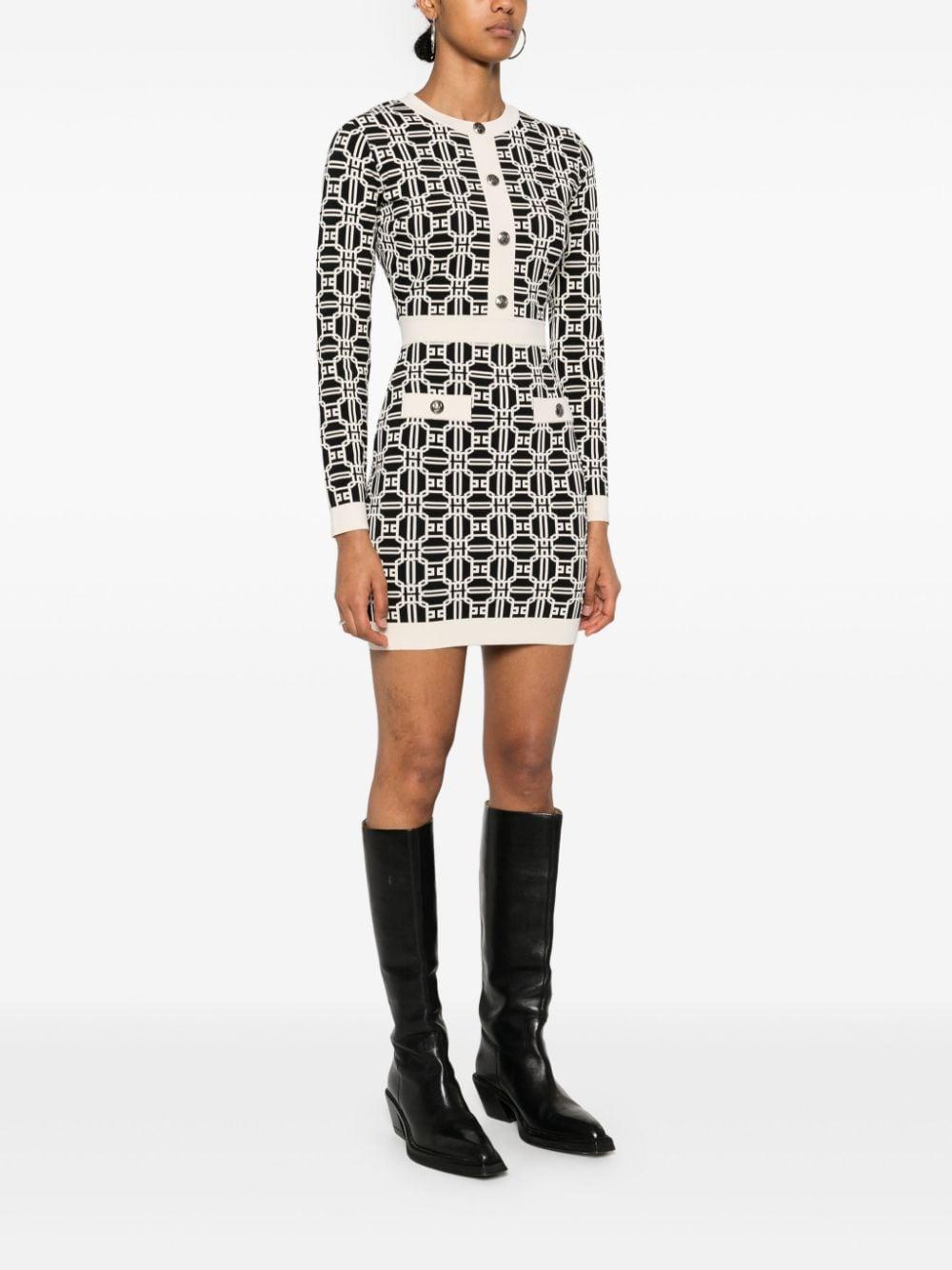 Jacquard logo minidress AM31B47E2 685 ELISABETTA FRANCHI 