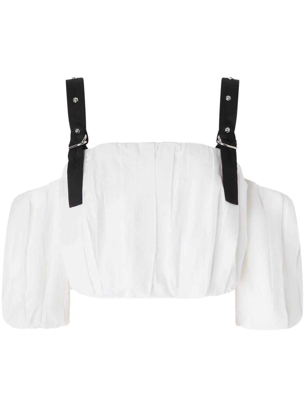 Adjustable cropped top<BR/><BR/> 105176 A2LDZZ1 PINKO 
