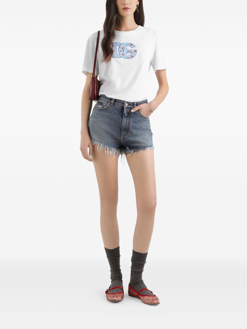 Jersey T-shirt with DG print patch F8V42Z GDDLXW0800 DOLCE & GABBANA 