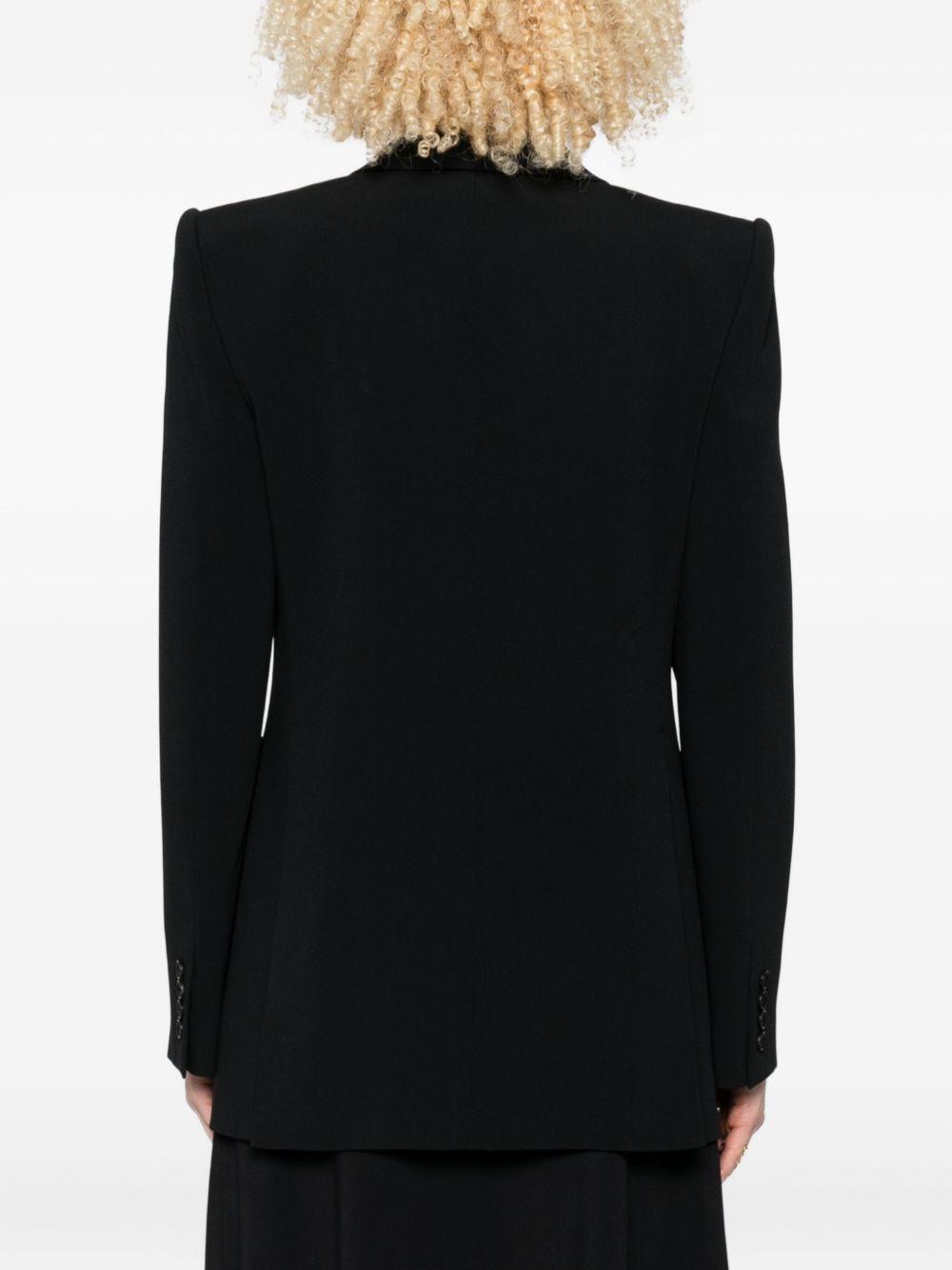 Double-breasted tailored jacket in a crêpe mix CH25AVE30263 001 CHLOÉ 