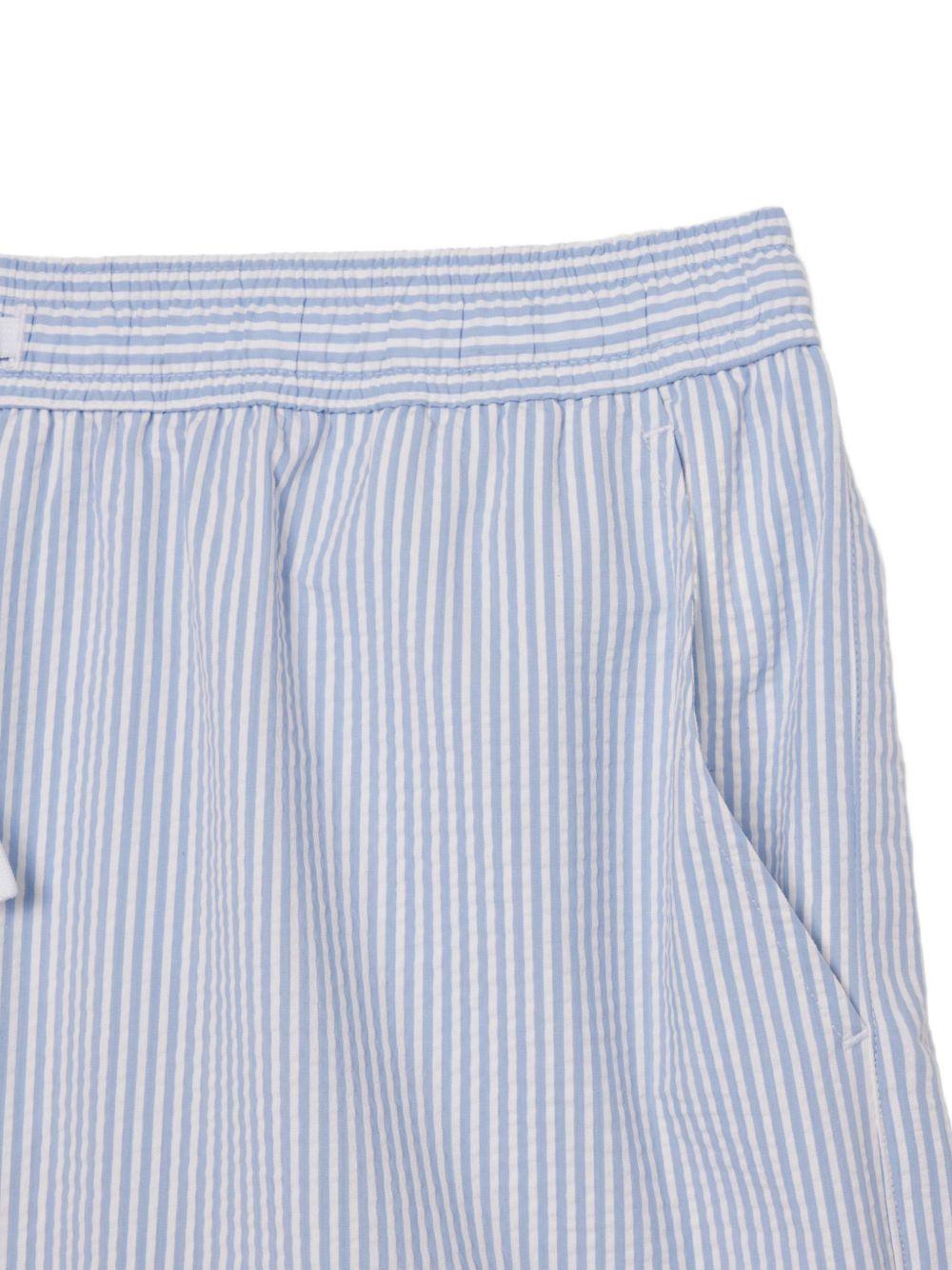 Mid-length striped swim shorts MH9089 7PM LACOSTE 