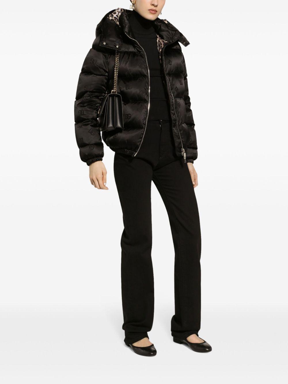 Monogram-jacquard puffer jacket<BR/><BR/><BR/> F9P48T GDCL4N0000 DOLCE & GABBANA 