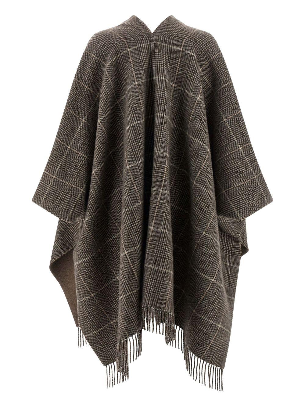 Cashmere Reversible Poncho MSCDAGP31 CDS16 BRUNELLO CUCINELLI 