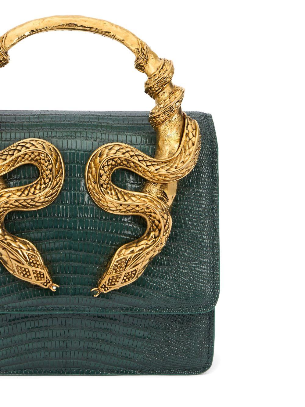 Green Bag With Snakes VWB001 PZ11904000 ROBERTO CAVALLI 