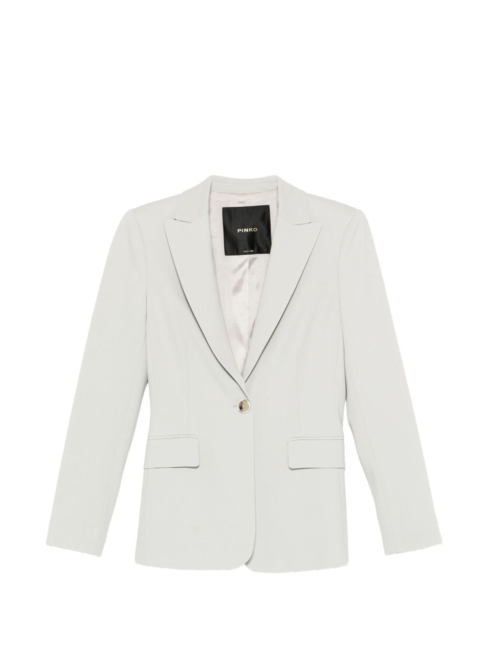 Fitted jacket with button 104903 A36RI18 PINKO 