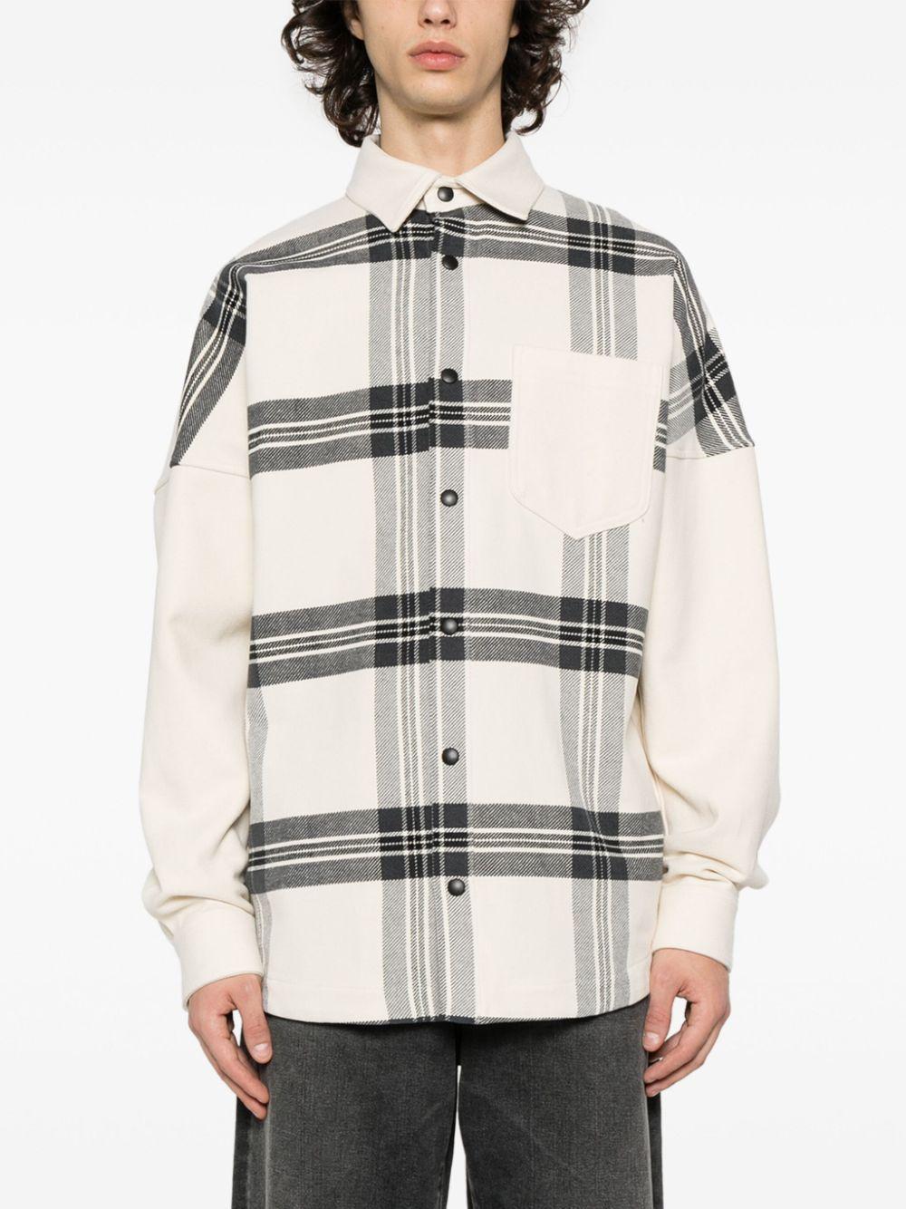 Clour-block panelled design jacket PMES002R24 FAB0010311 PALM ANGELS 