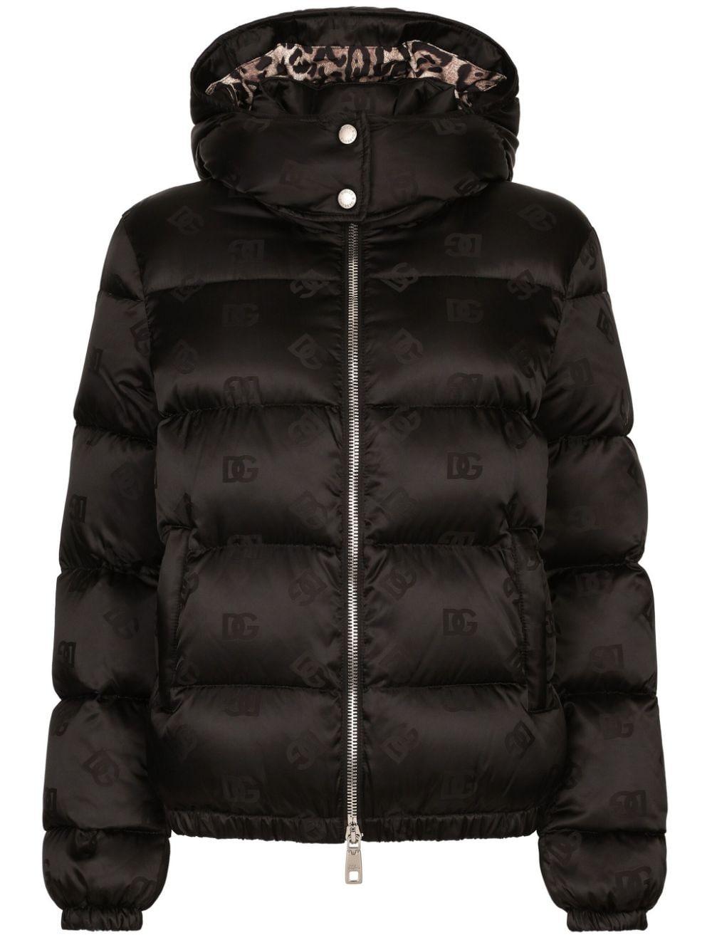 Monogram-jacquard puffer jacket<BR/><BR/><BR/> F9P48T GDCL4N0000 DOLCE & GABBANA 