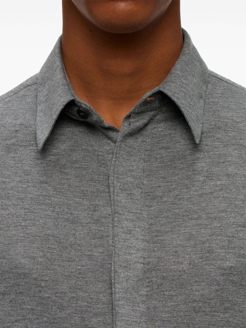 Jersey long-sleeve shirt<BR/><BR/><BR/> D772960 772963ASH GREY FERRAGAMO 