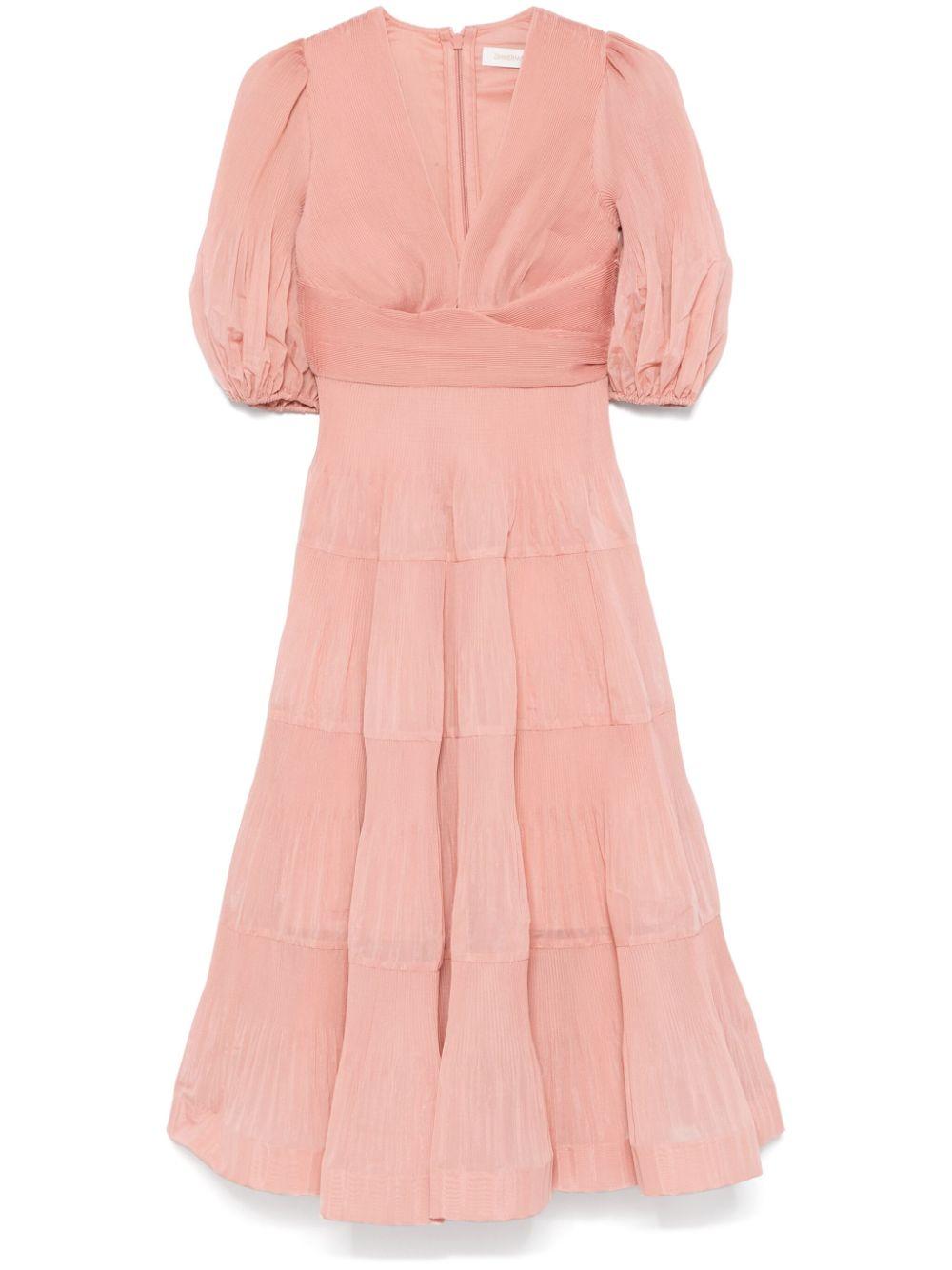 Pleated midi dress<BR/><BR/><BR/> 4889DR25R LIP ZIMMERMANN 