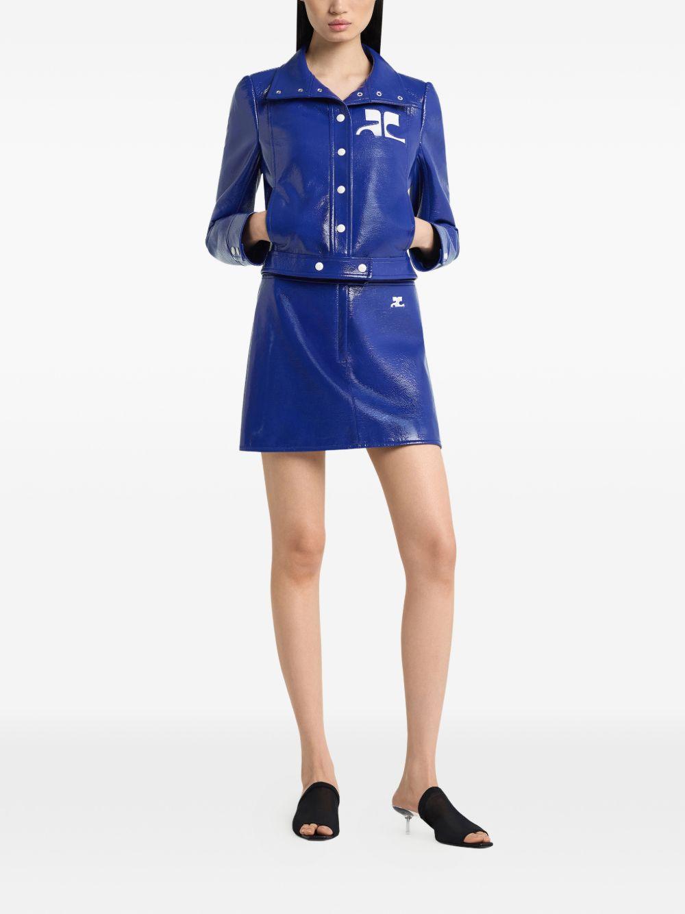REEDITION VINYL MINI SKIRT 223CJU001VY0014 7087 COURRÈGES 