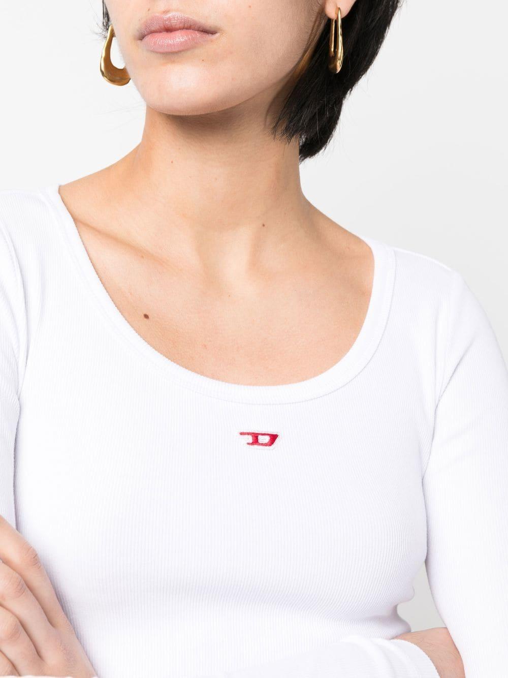 Ribbed logo-patch top A05106 0EJAI100 DIESEL 