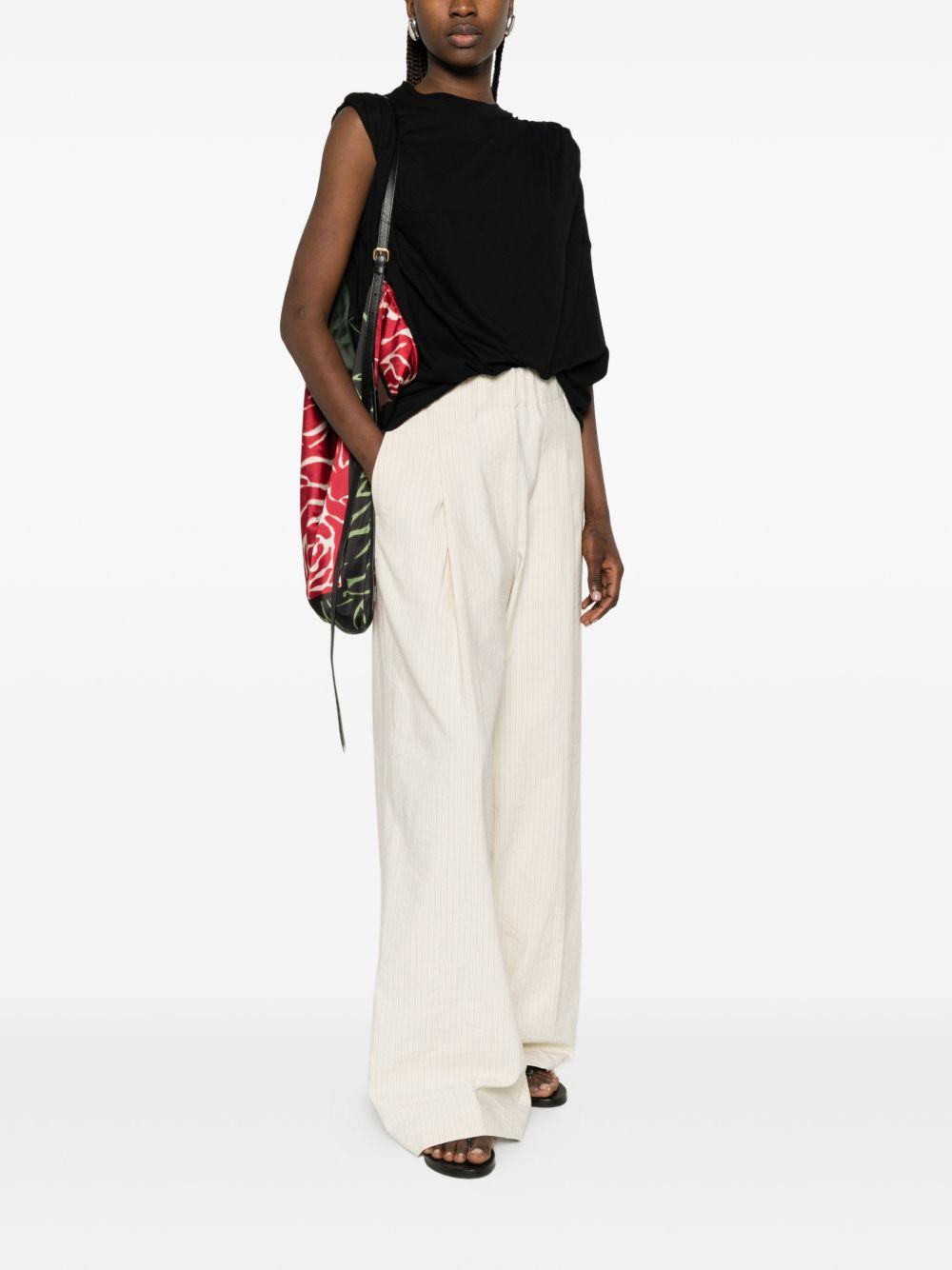 STRIPED COTTON BLEND TROUSERS 010909 3360005 DRIES VAN NOTEN 