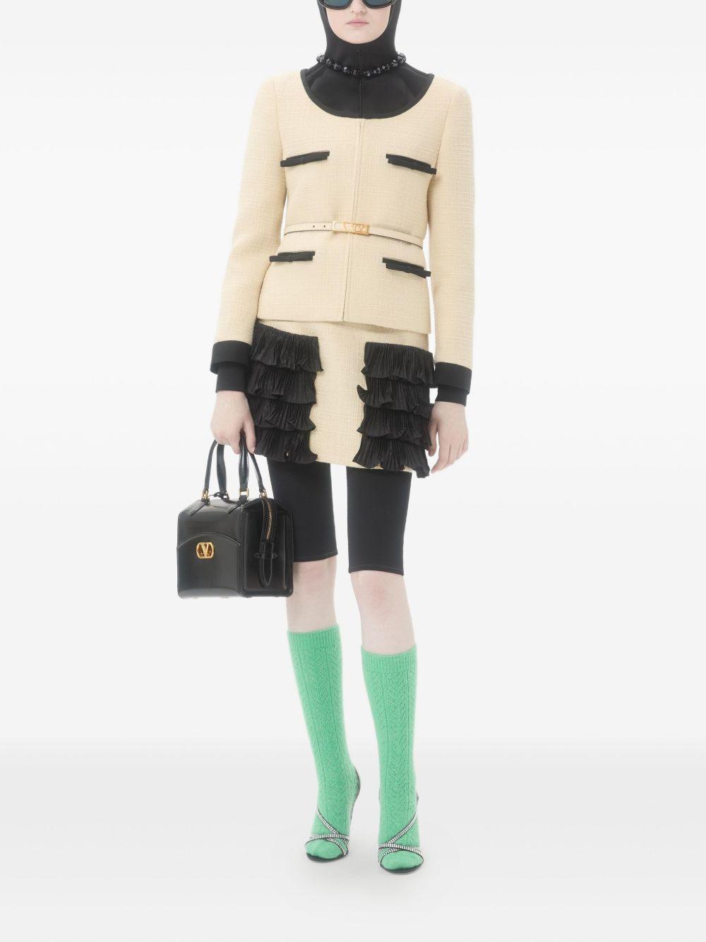 Plain Wool Tweed Jacket 7B0CE4T590Y DNG VALENTINO GARAVANI 