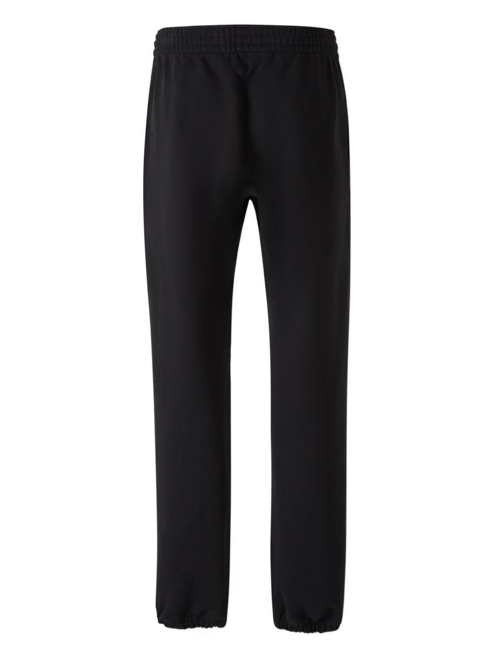 Joggers in fleece with GIVENCHY Stamp print BM51N43YRJ 001 GIVENCHY 