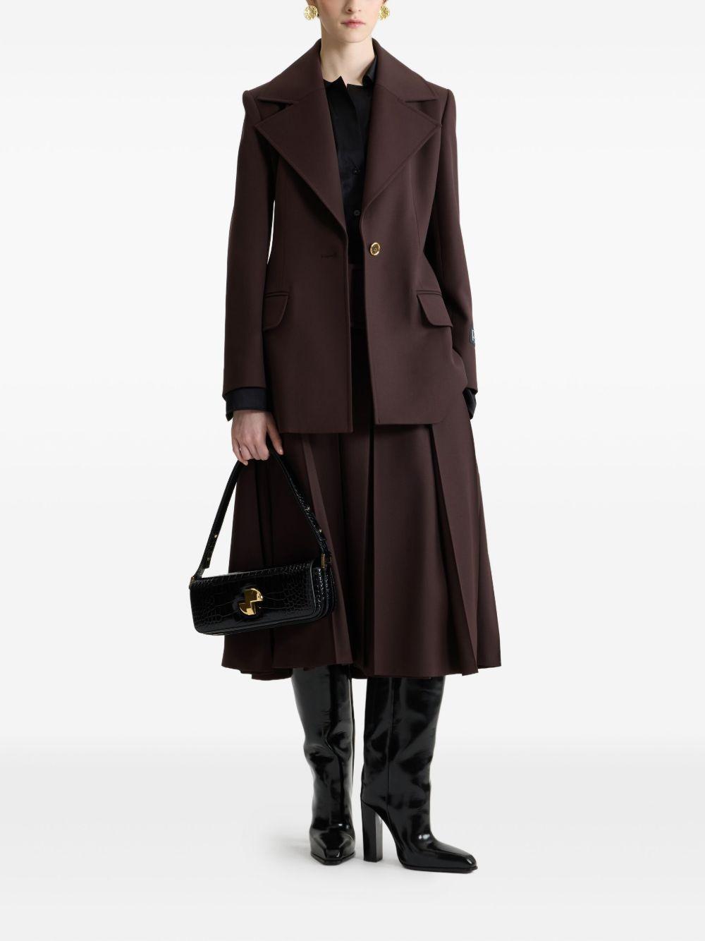 Longline single-breasted jacket in sustainable technical wool JA0610103 812B PATOU 